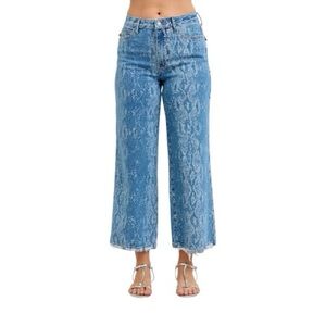 NEW Judy Blue High Rise Ankle Wide Leg Jeans
